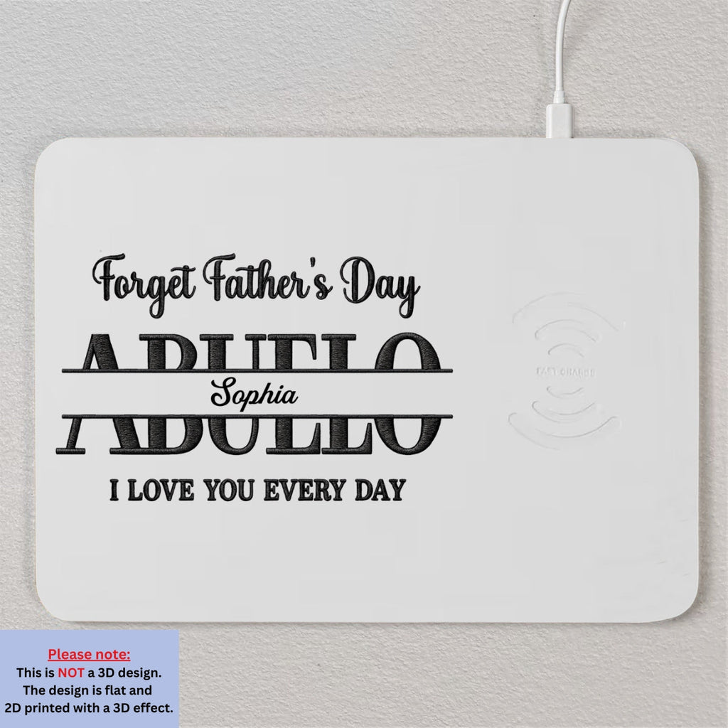We Love You Every Day - Personalized Charging Mat