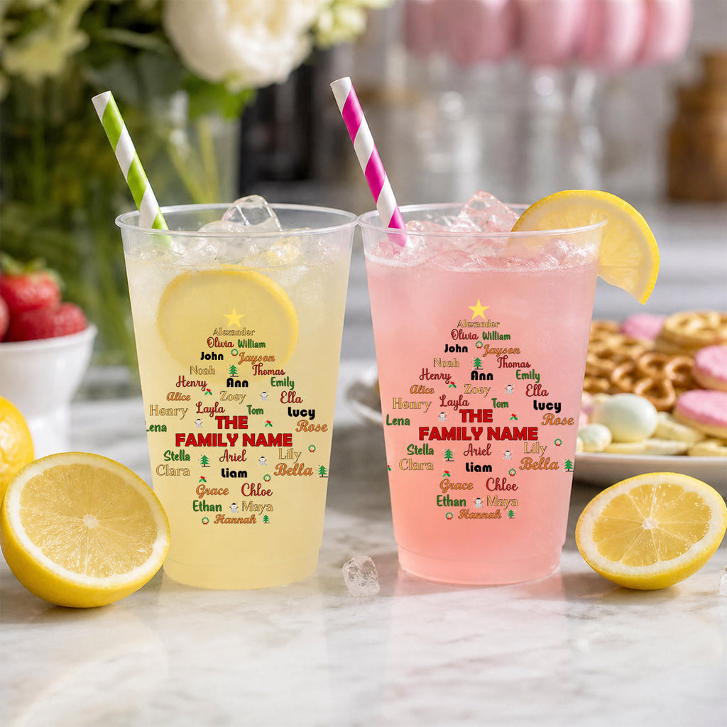 Made For Family Christmas Moments - Personalized Frosted Cup