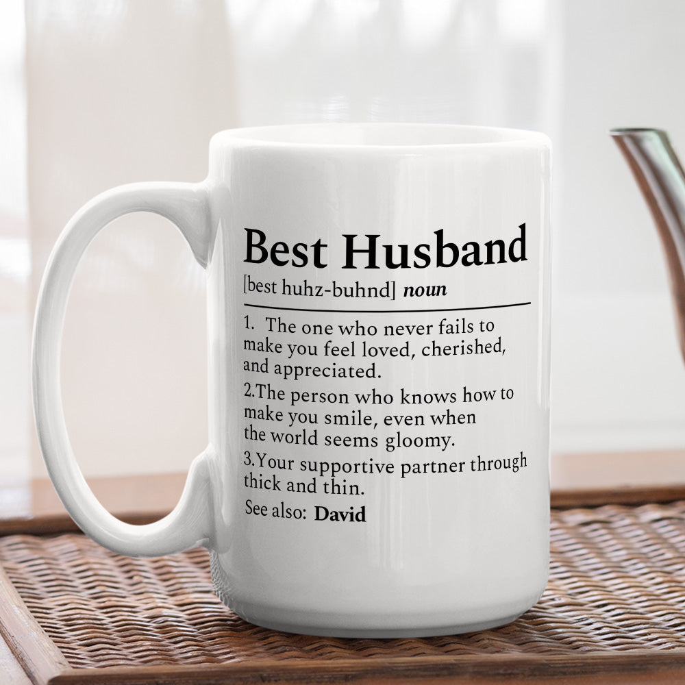 Custom Anniversary Keepsake Gifts For Couple • My Best Husband - Personalized Coffee Mug