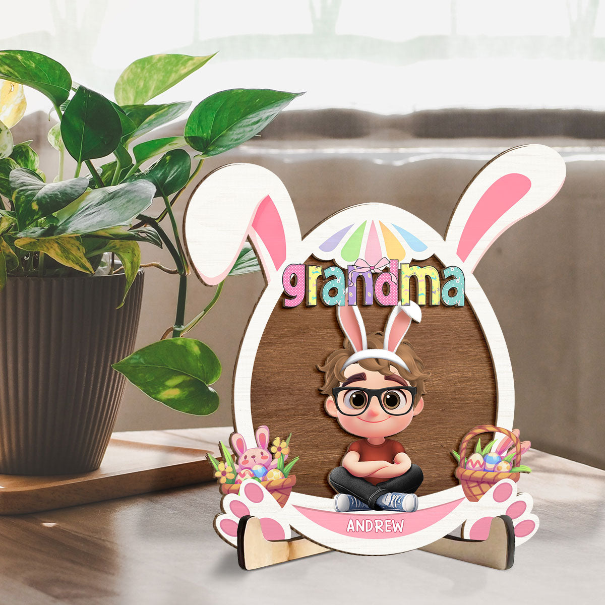 Custom Decor for Mom, Special Gift for Mother • The Love of Grandma Is Pure Magic - Personalized Wooden Plaque