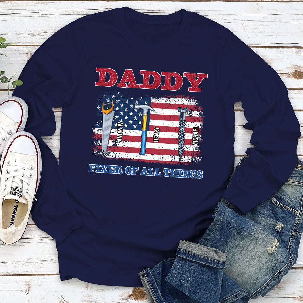 Custom Father's Day, Special Gift for Dad & Grandpa • Handy Dad Hero At Home - Personalized Shirt
