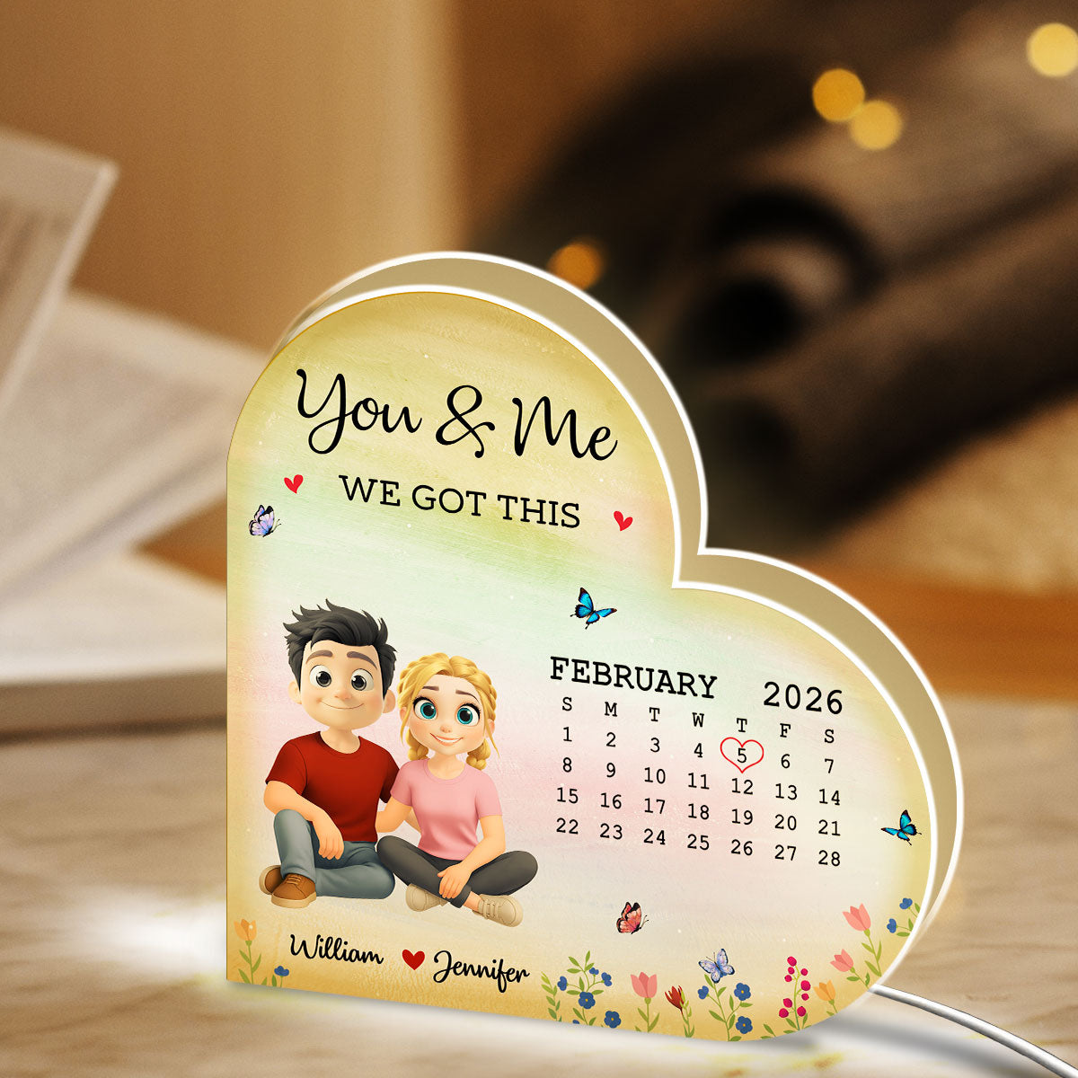 Love In Every Moment - Personalized Light Box