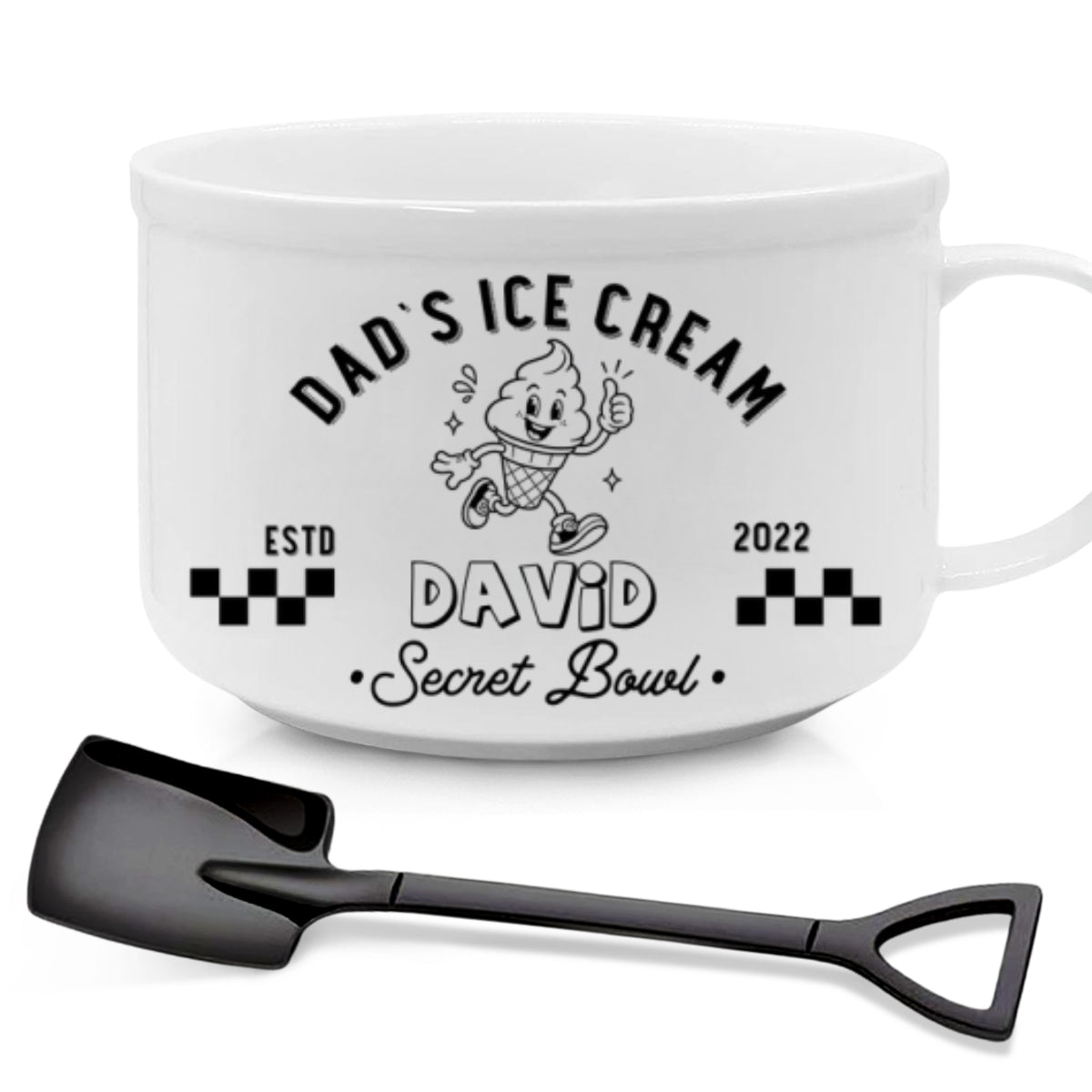 Reserved For Dad Only - Personalized Ceramic Bowl