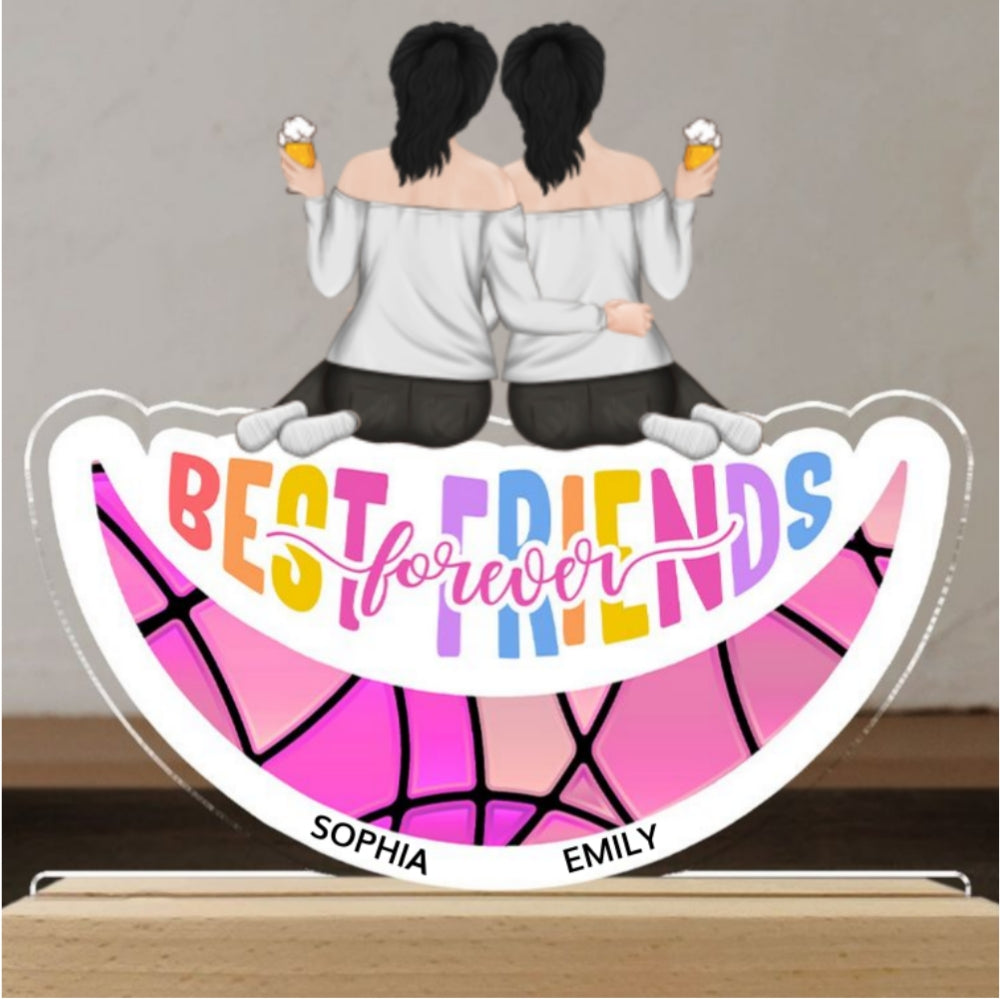 Custom Gift for Best Friends, Sister, Birthday & Christmas • Best Friends Forever - Personalized LED Light