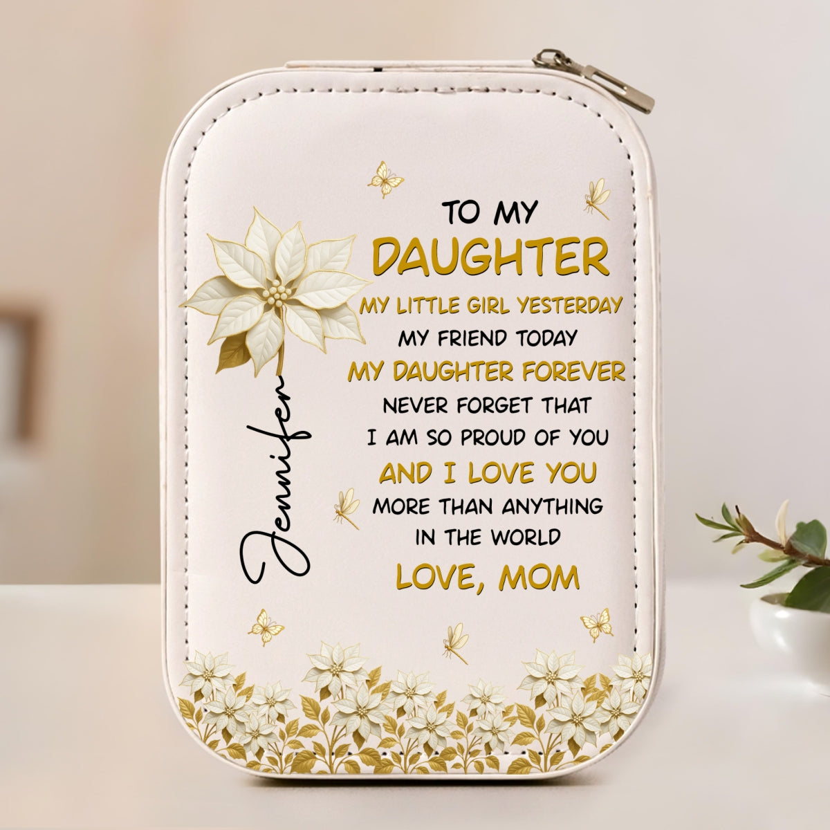 The Most Beautiful Chapters - Personalized Jewelry Box With LED Mirror