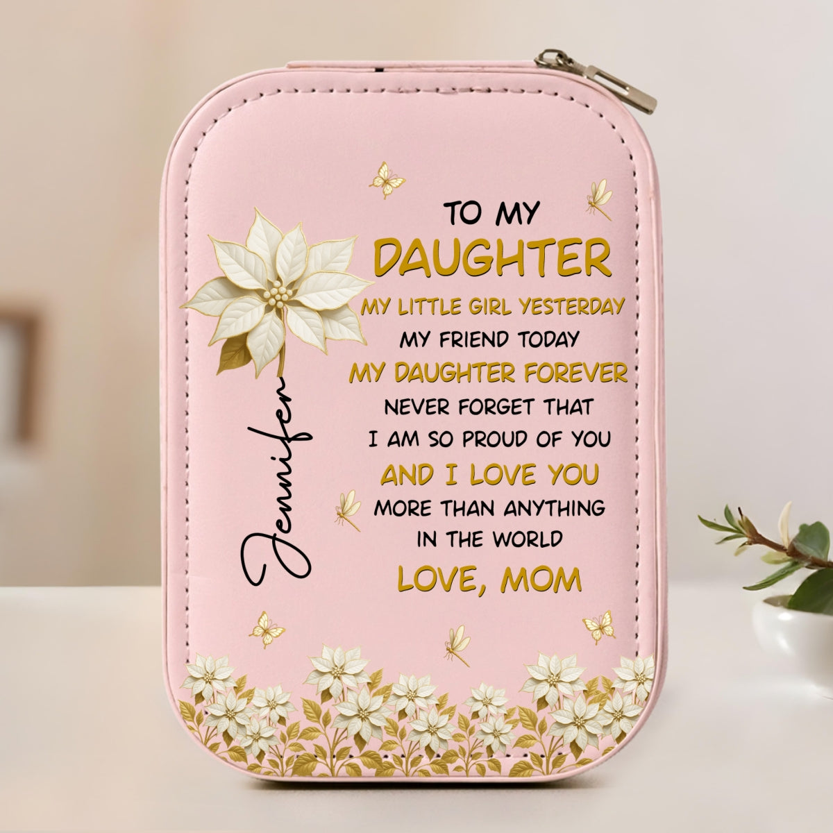 The Most Beautiful Chapters - Personalized Jewelry Box With LED Mirror