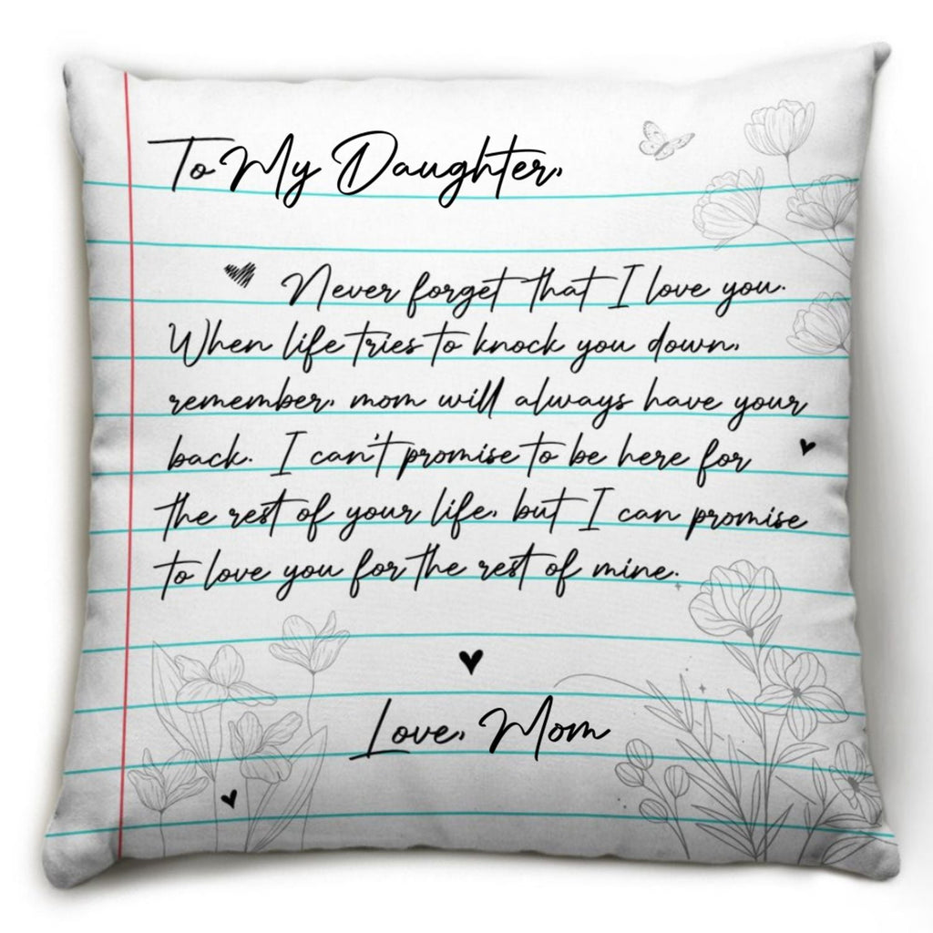 Mom Will Always Have Your Back - Personalized Throw Pillow