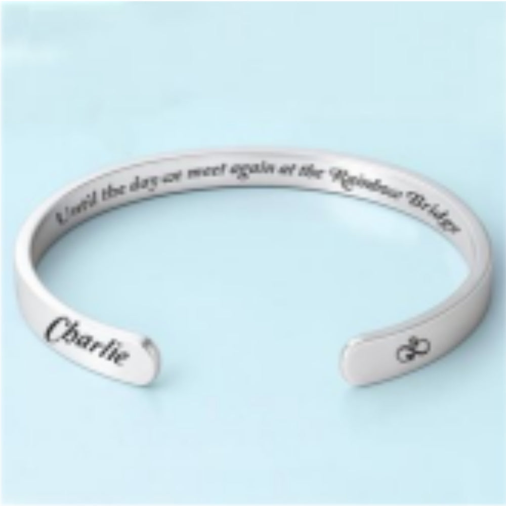 We Meet Again - Personalized Bracelet Cuff
