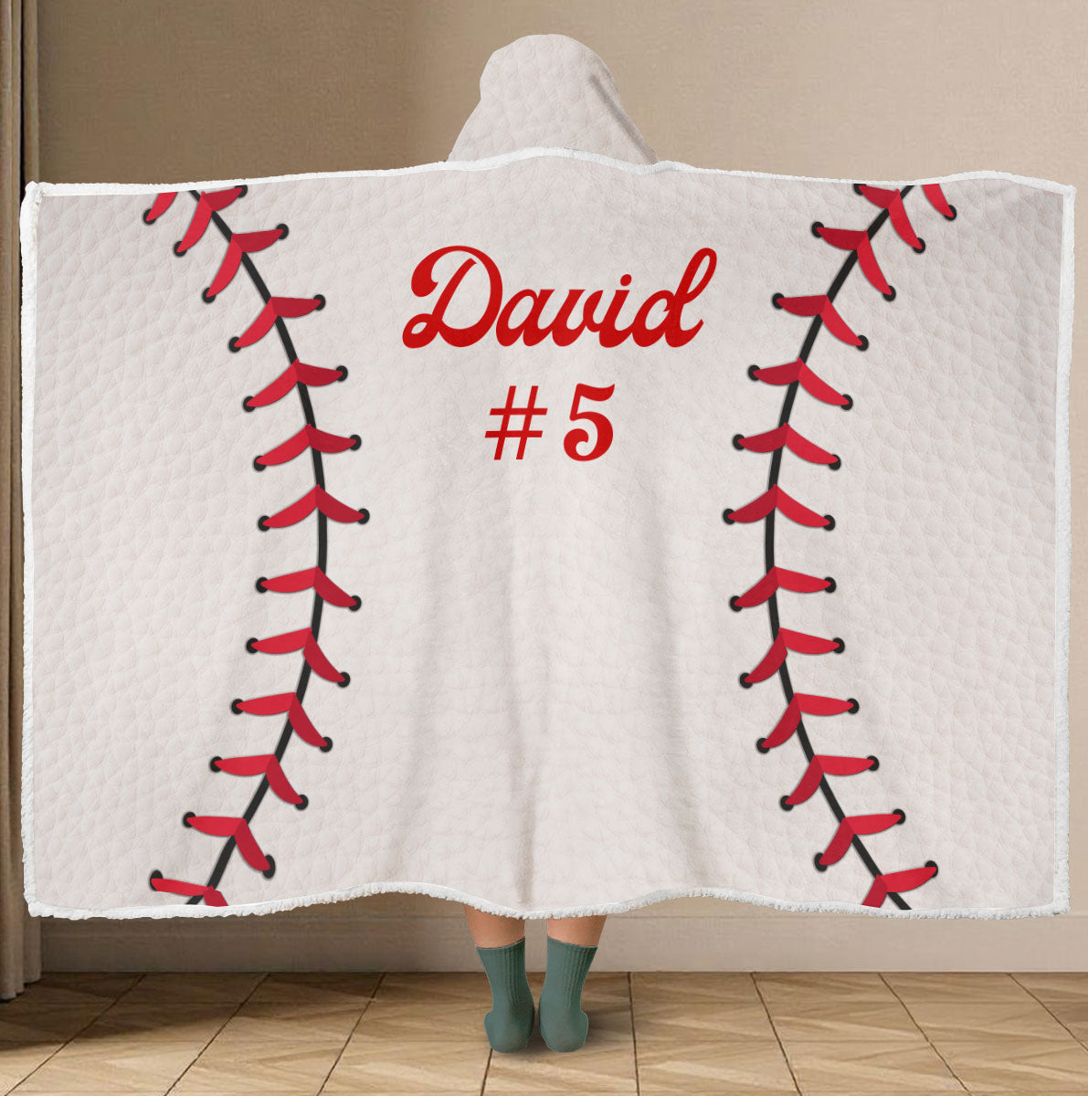 Kids Player Sports - Personalized Hooded Blanket