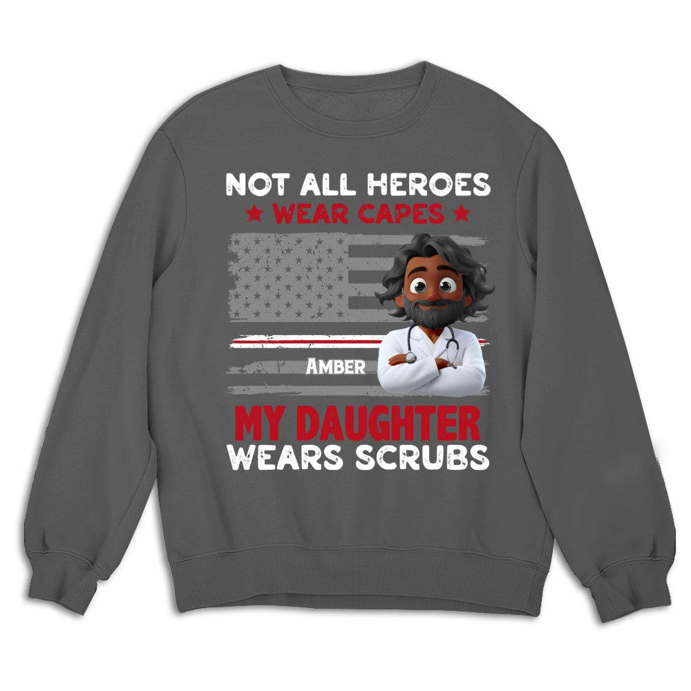 Custom Christmas & Birthday Gift for Dad, Grandpa • Not All Heroes Wear Capes - Personalized Shirt
