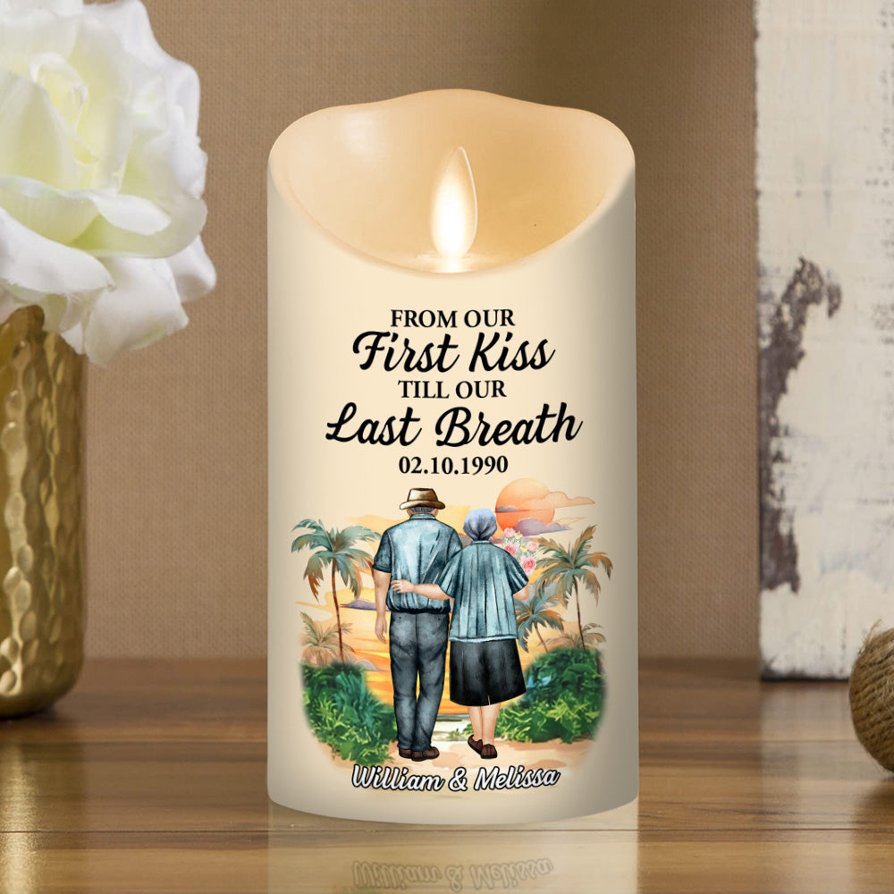 From Our First Kiss - Personalized LED Candle