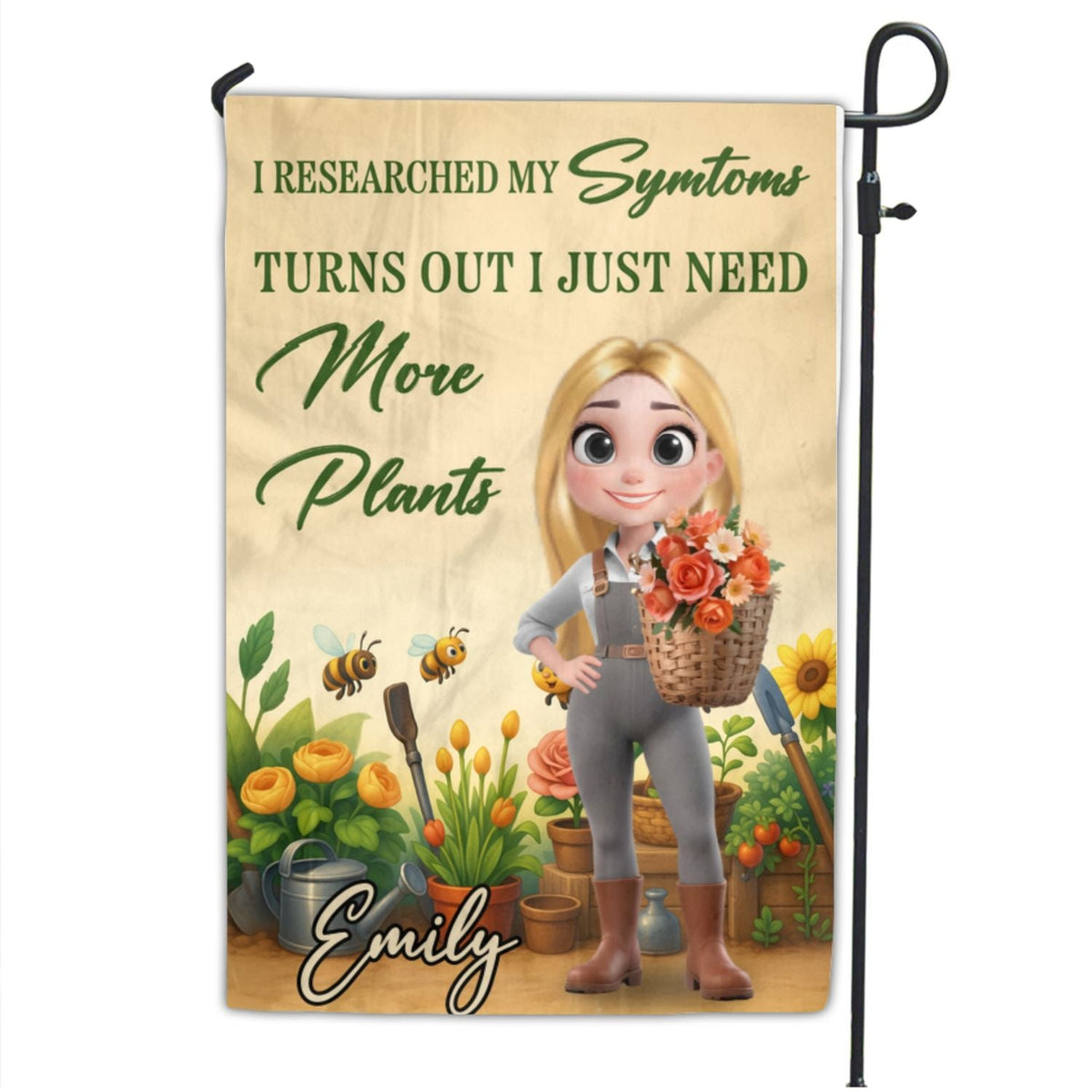 Need More Plants - Personalized Flag