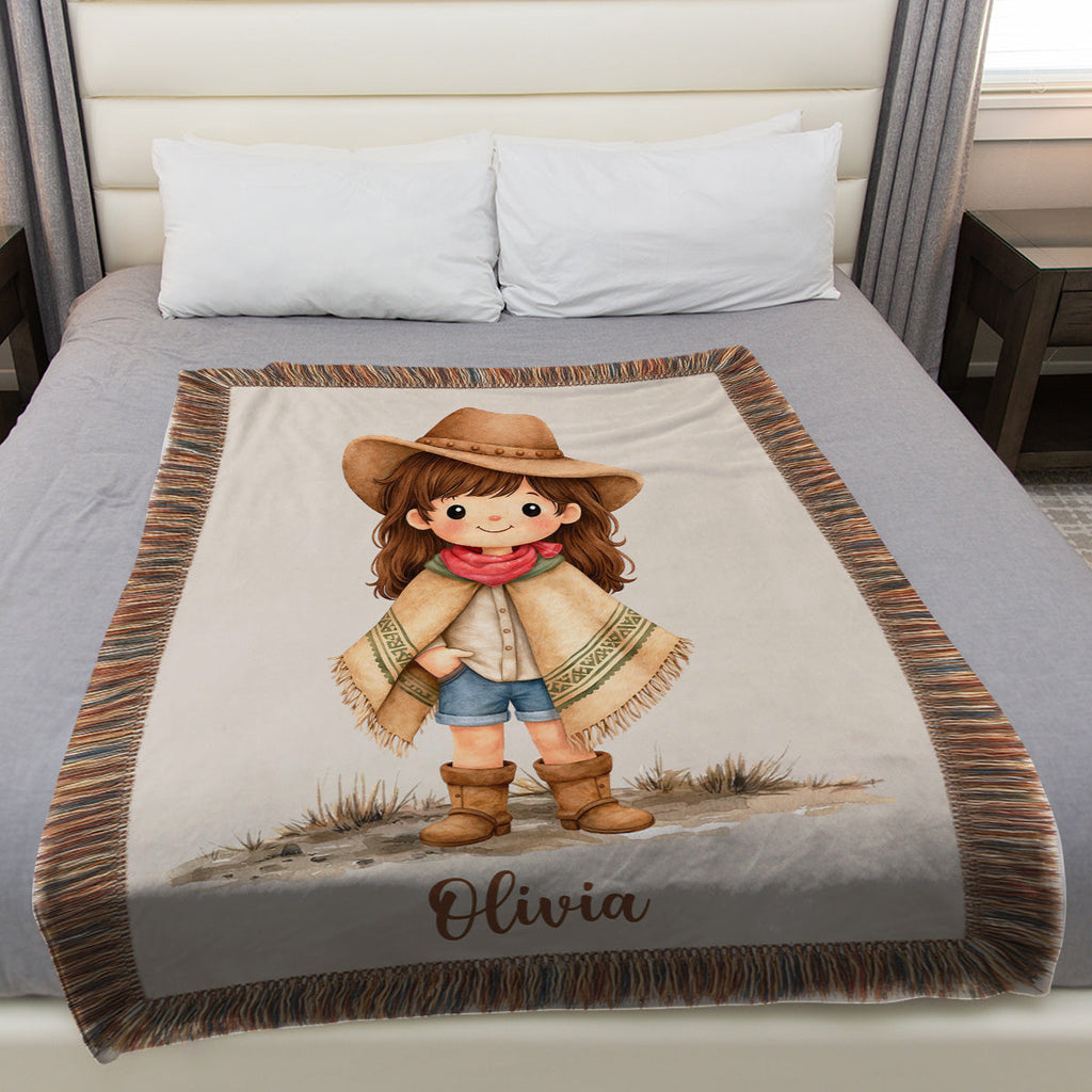 Cowboy Cowgirl - Personalized Fleece Blanket