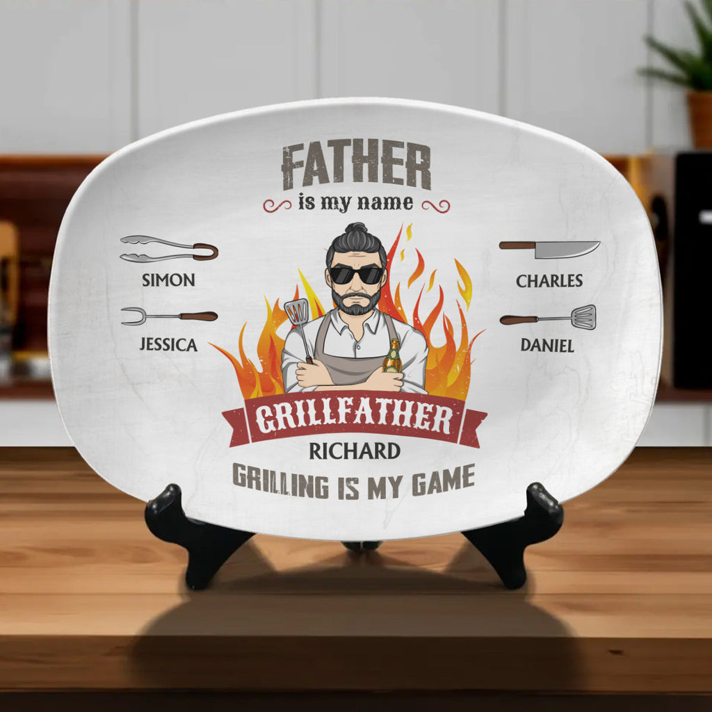 Grilling Is My Game - Personalized Platter