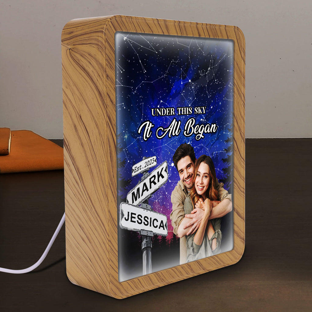 Under The Sky It All Began - Personalized Magic Mirror