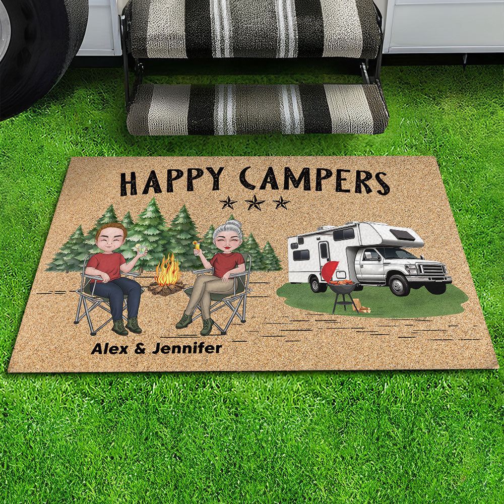 Happy Campers - Personalized Doormat