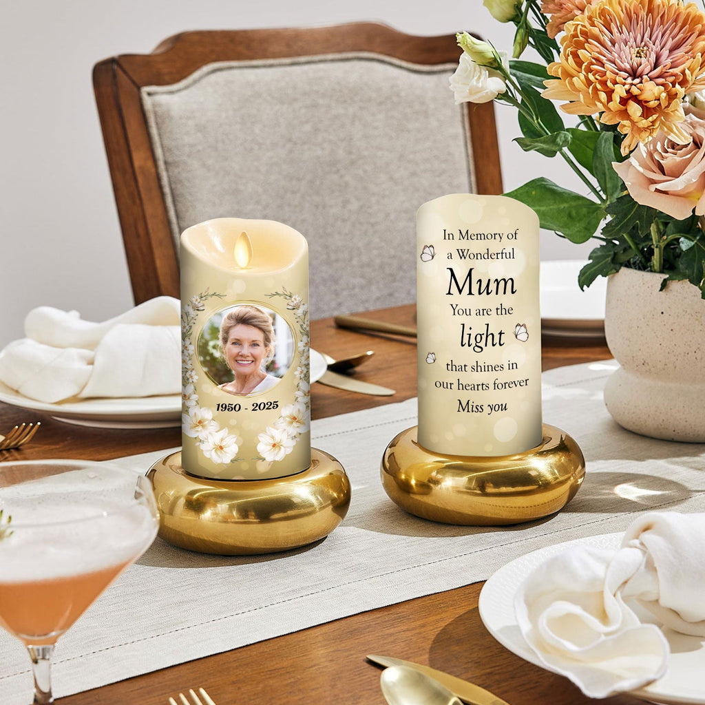 In Memory Of A Wonderful - Personalized LED Candle