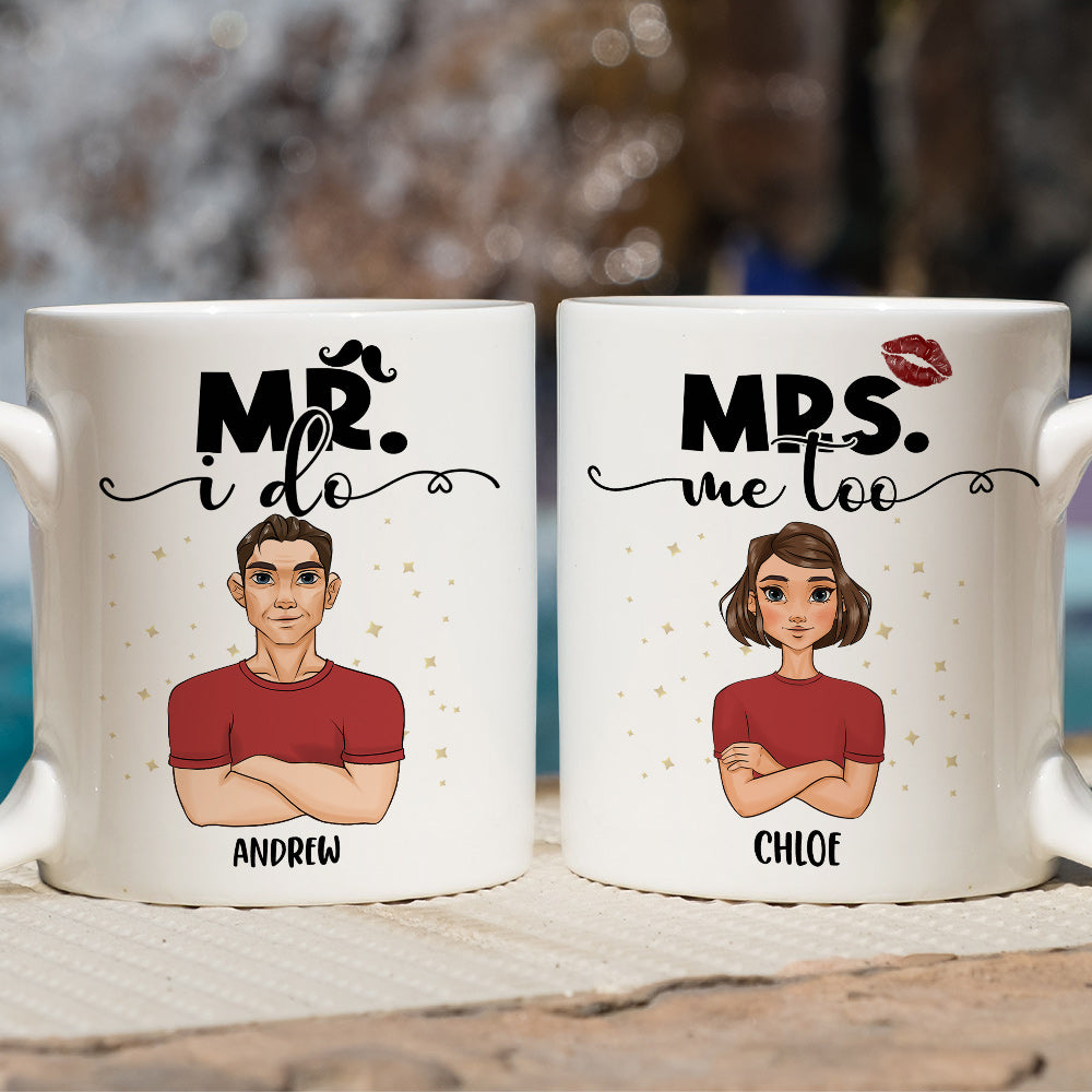 Custom Anniversary Keepsake Gifts For Couple • I Do Me Too - Personalized Coffee Mug