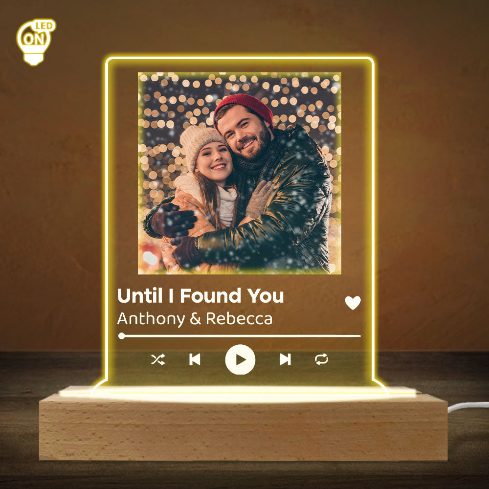 Custom Photo Couple Gift for Anniversary, Valentine's Day, Christmas • Forever Love - Personalized LED Light