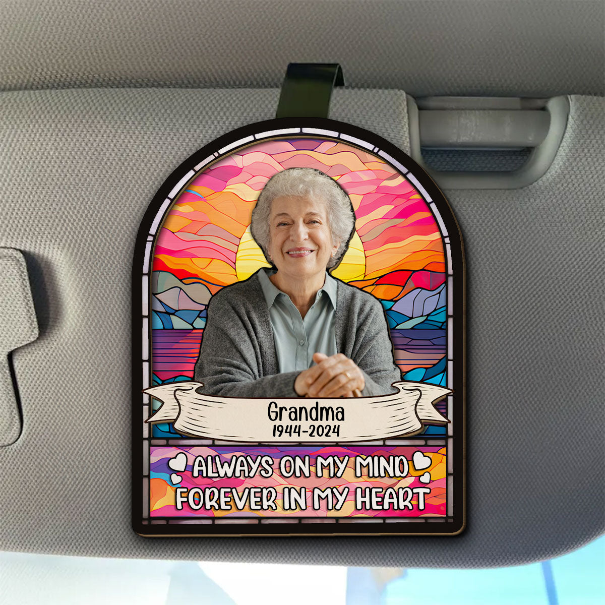 Always Here With You - Personalized Car Visor Clip