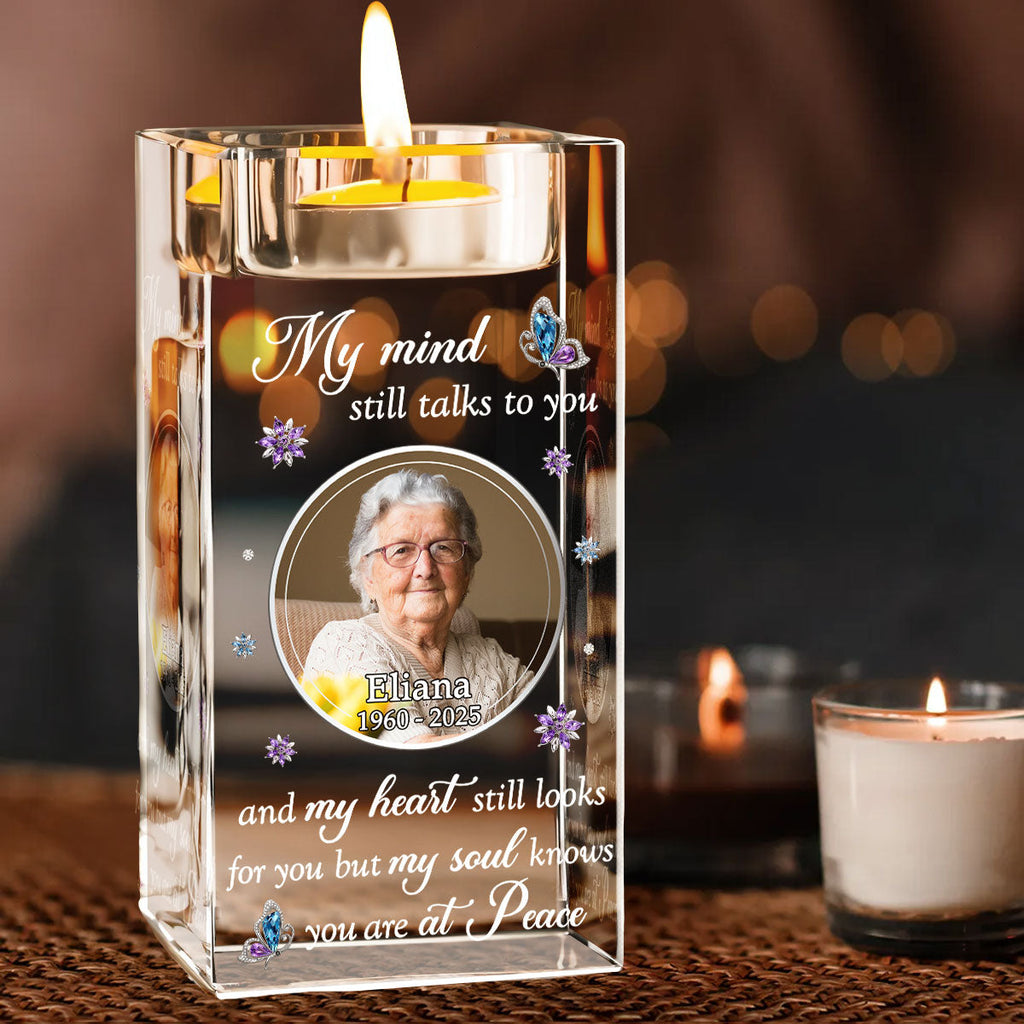 In My Mind - Personalized Crystal Candle Holder