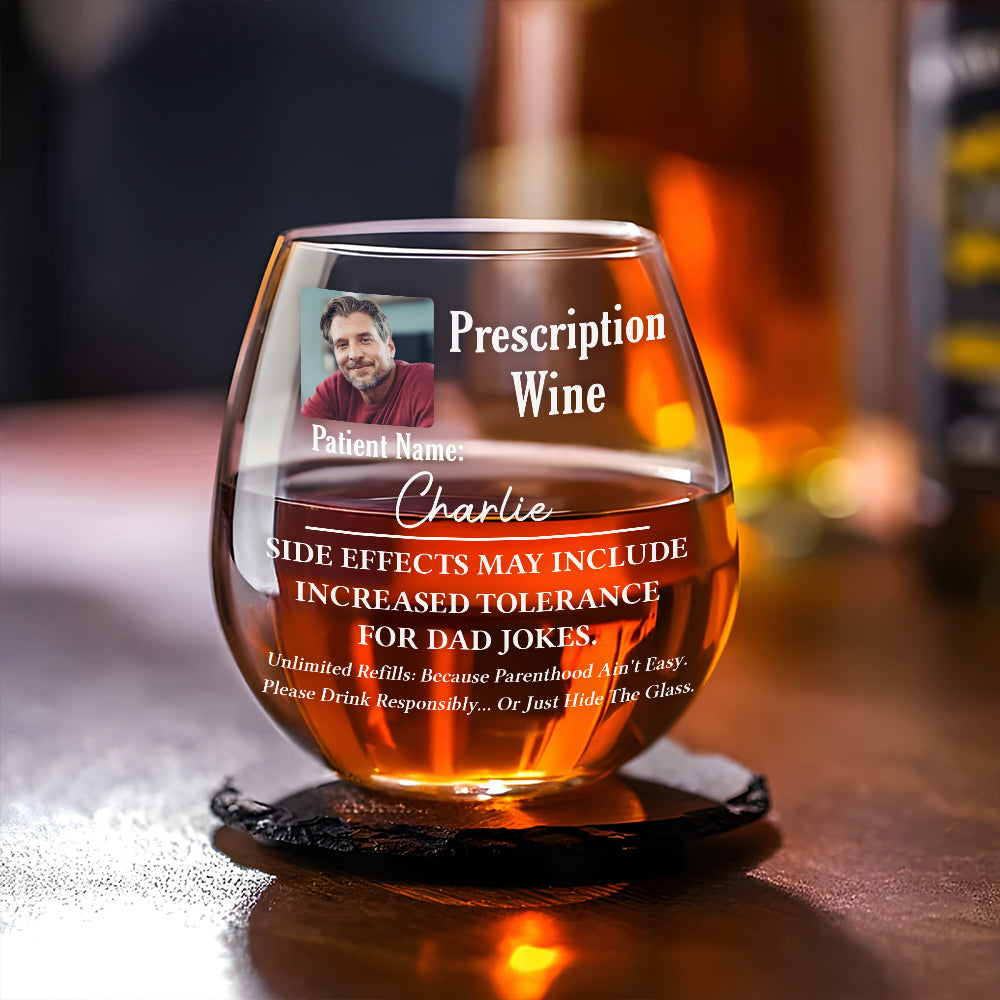 Raising Kids One Sip At A Time - Personalized Wine Glass