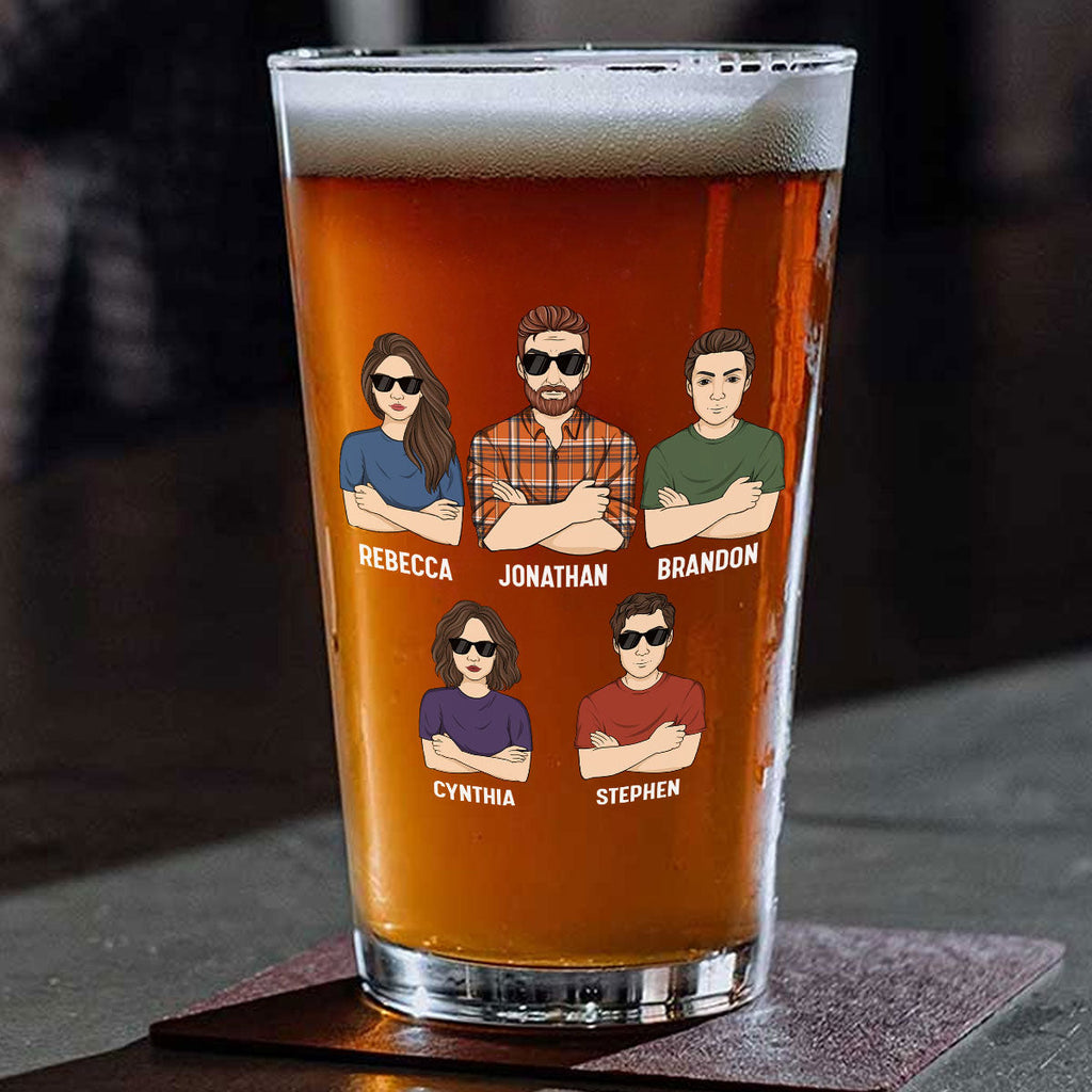 Beer Solve The Rest - Personalized Beer Glass