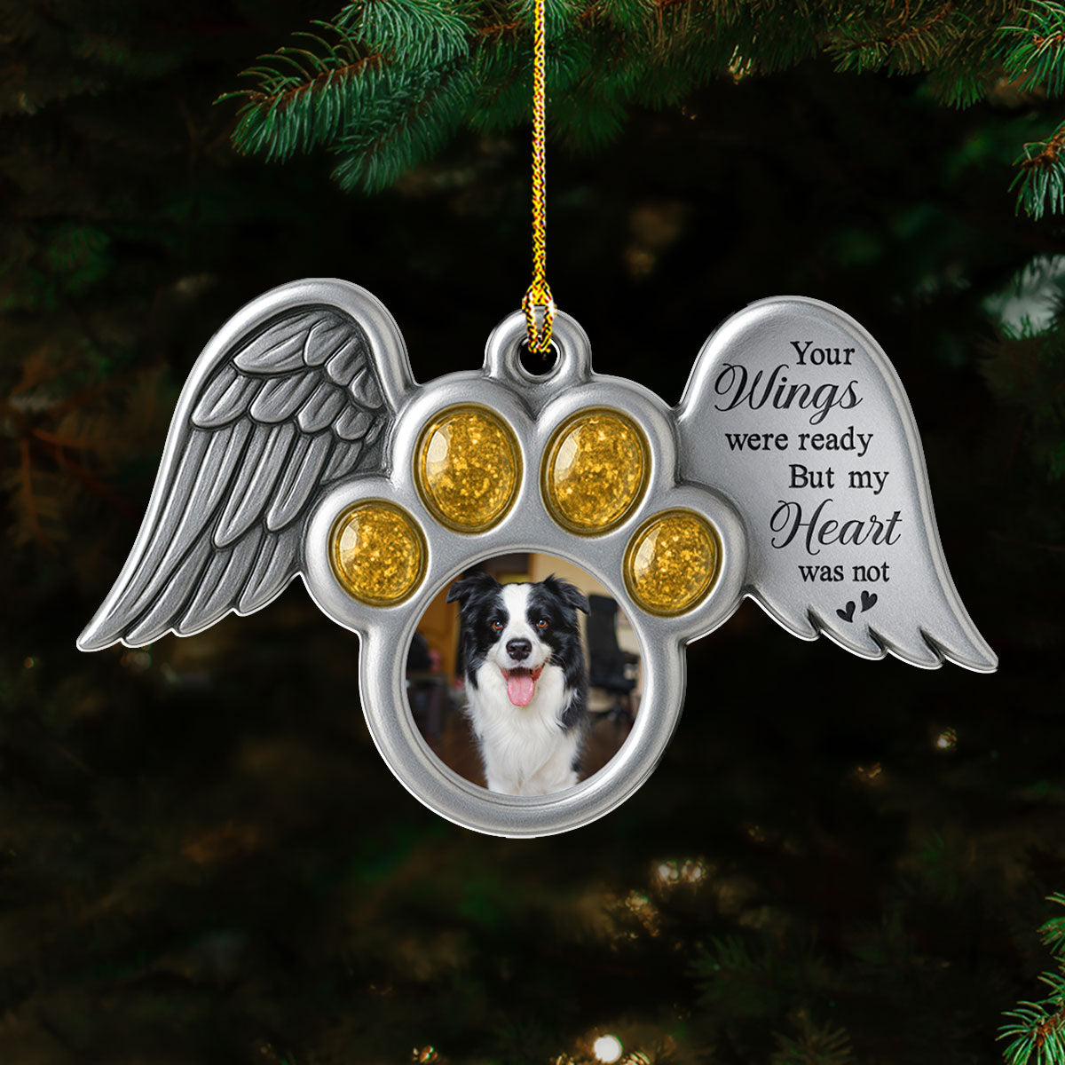 Custom Photo Keepsake Christmas Ornament • My Heart Were Not - Personalized Acrylic Ornament