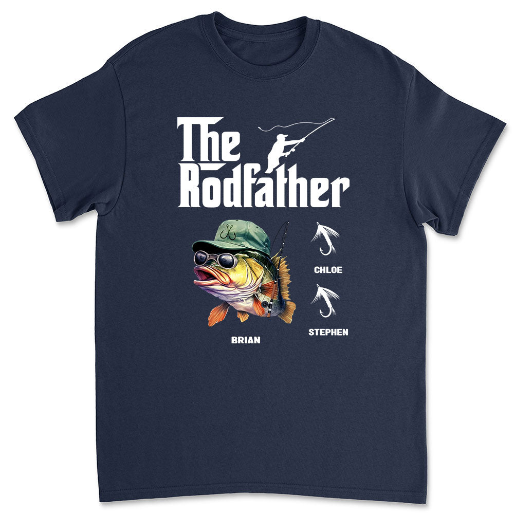 Custom Christmas & Birthday Gift for Dad, Grandpa • The Rodfather - Personalized Shirt