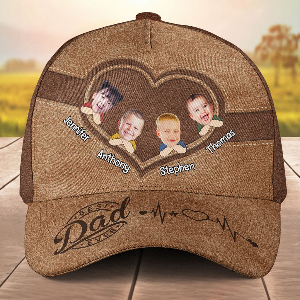 Photo Best Papa Ever - Personalized Classic Cap