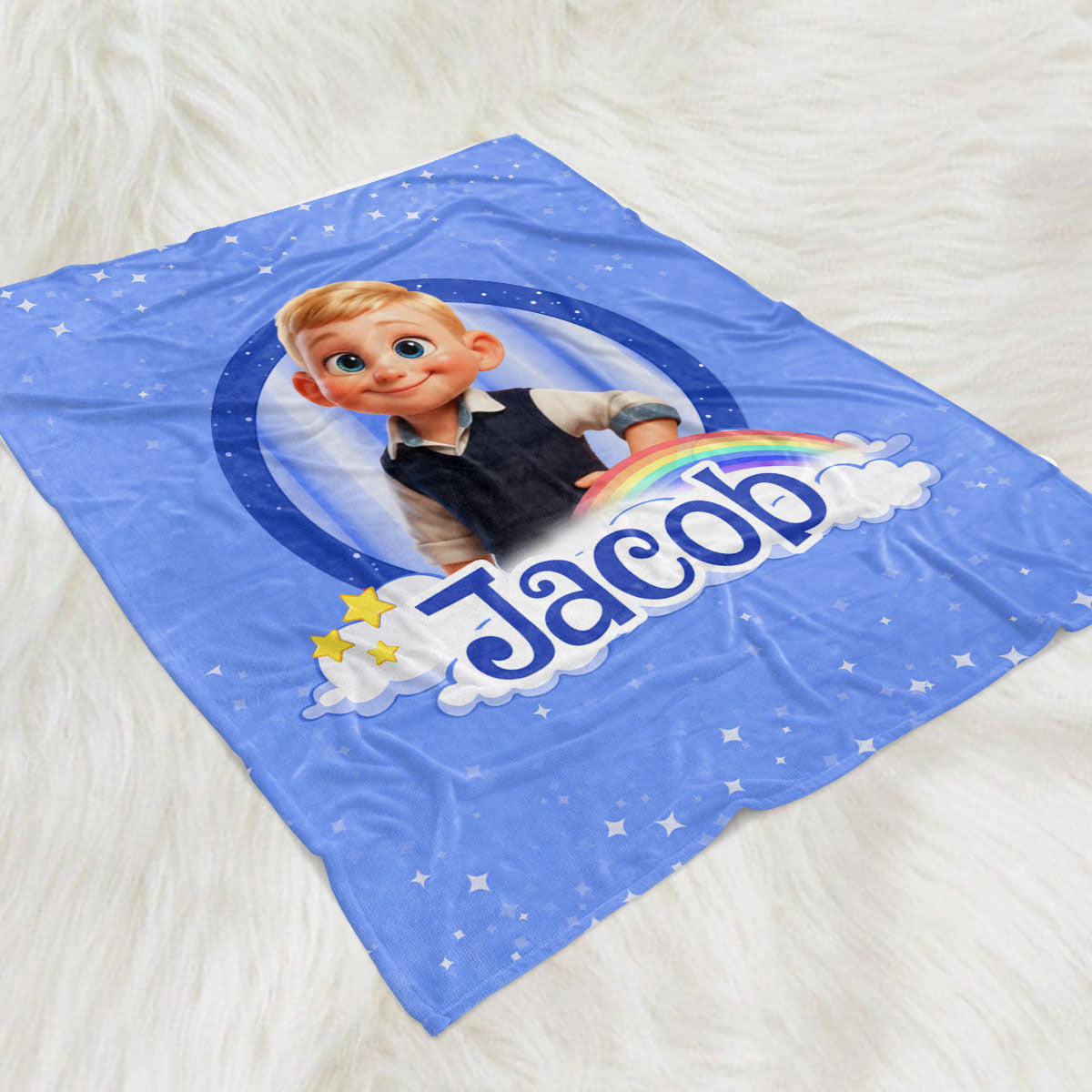 Like A Star - Personalized Fleece Blanket