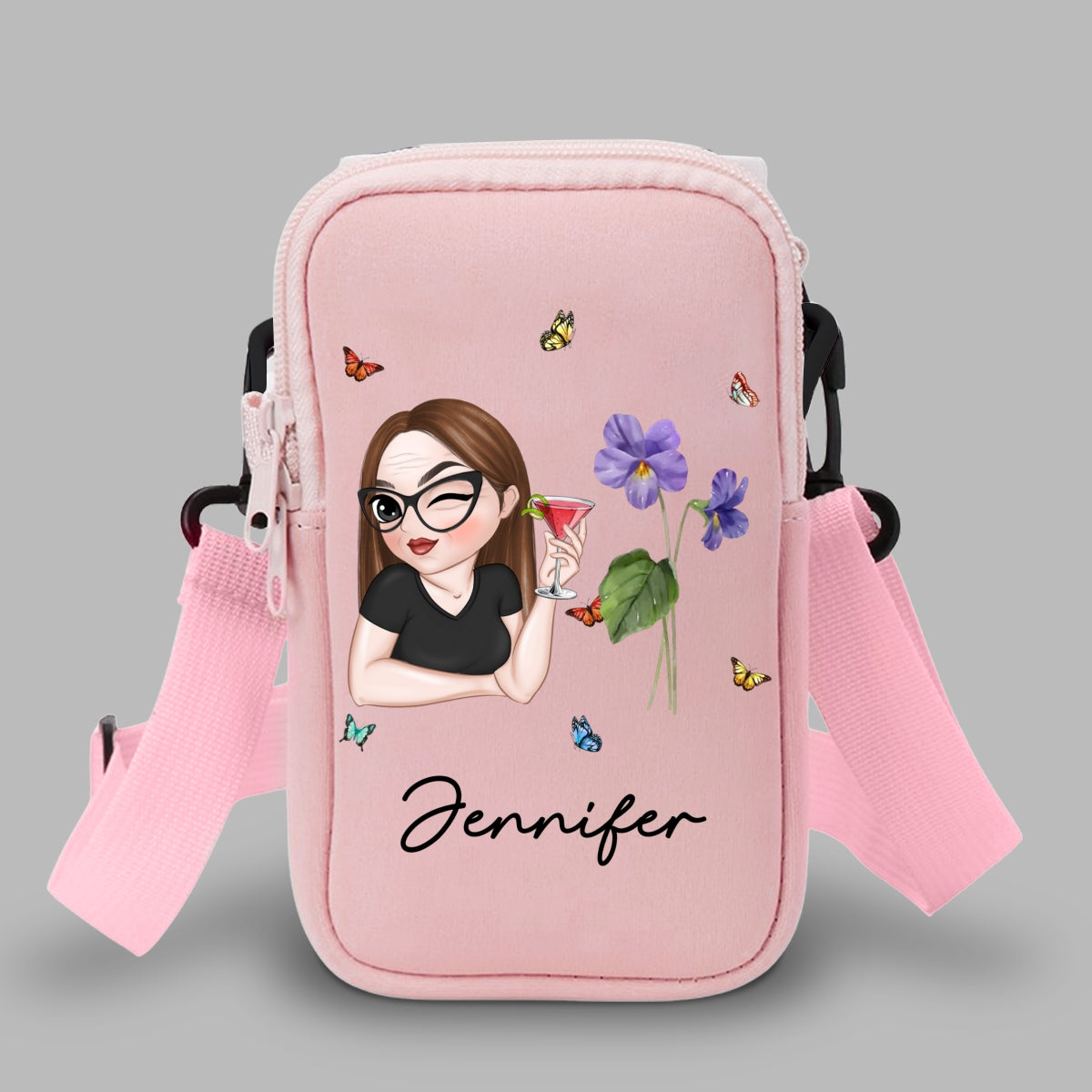 Beautiful Bestie - Personalized Water Bottle Carrier Bag