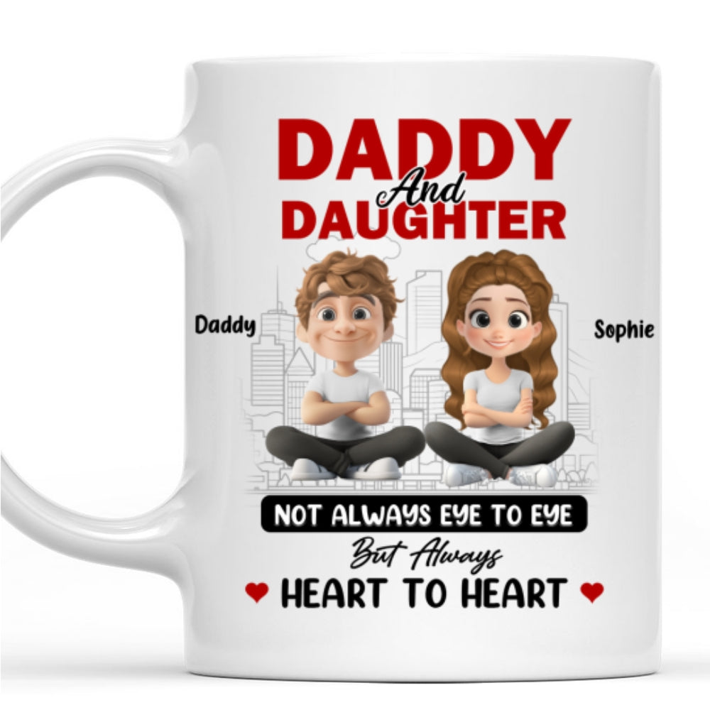 Custom Mother's Day Gift for Daughter • Dad And Daughter Share Love - Personalized Coffee Mug
