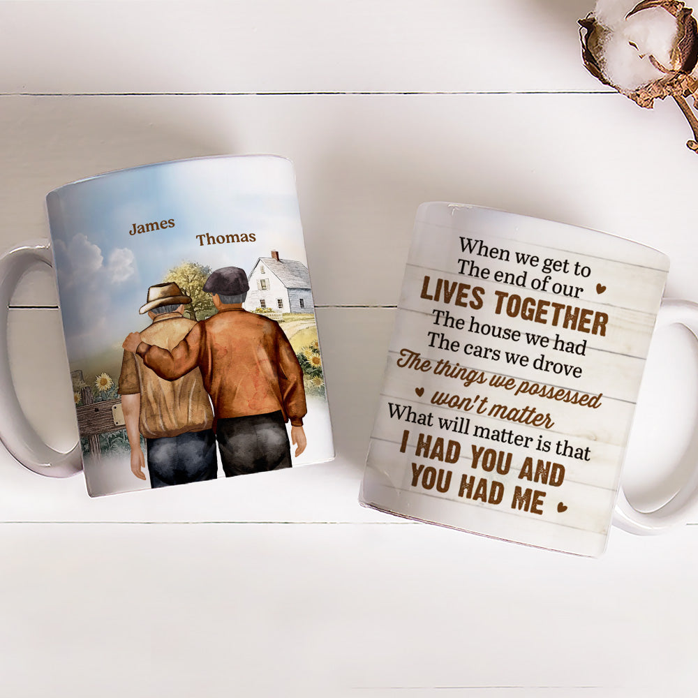 Custom Anniversary Keepsake Gifts For Couple • When We Get To The End - Personalized Coffee Mug