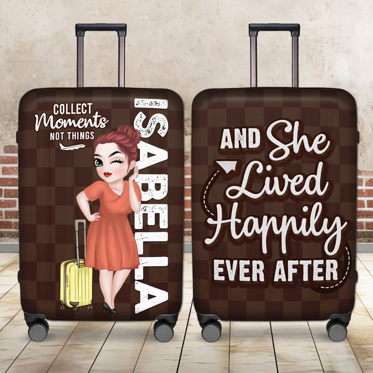 Travel Is My Therapy - Personalized Luggage Cover