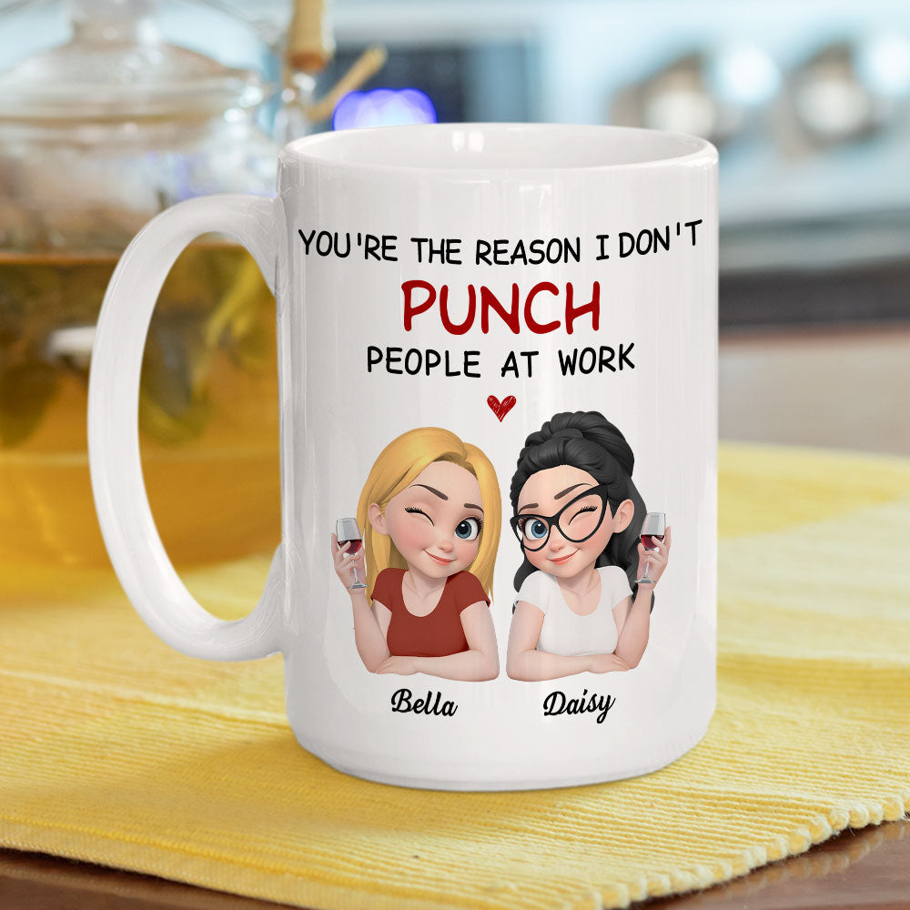 Custom Coworker, Christmas & Birthday Team Appreciation Gift • You Are My Reason - Personalized Coffee Mug