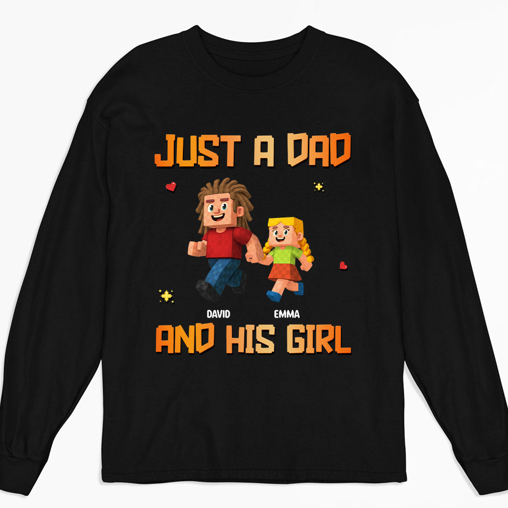 Custom Christmas Anniversary Keepsake Gifts For Husband • Just A Dad - Personalized Shirt