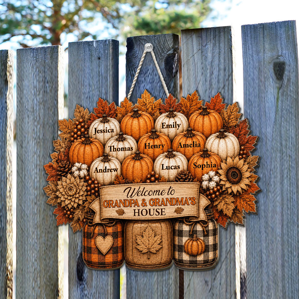 Fall Memories Grow Here - Personalized Wood Sign