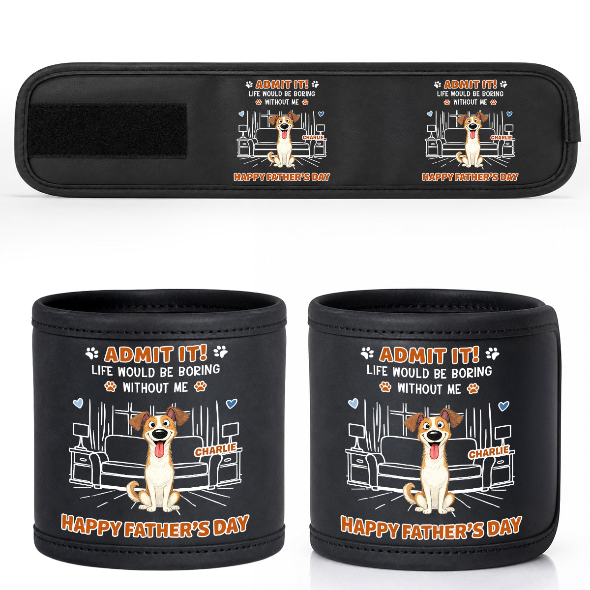 Admit It Crazy Funny Dog - Personalized Magnetic Tool Wristband