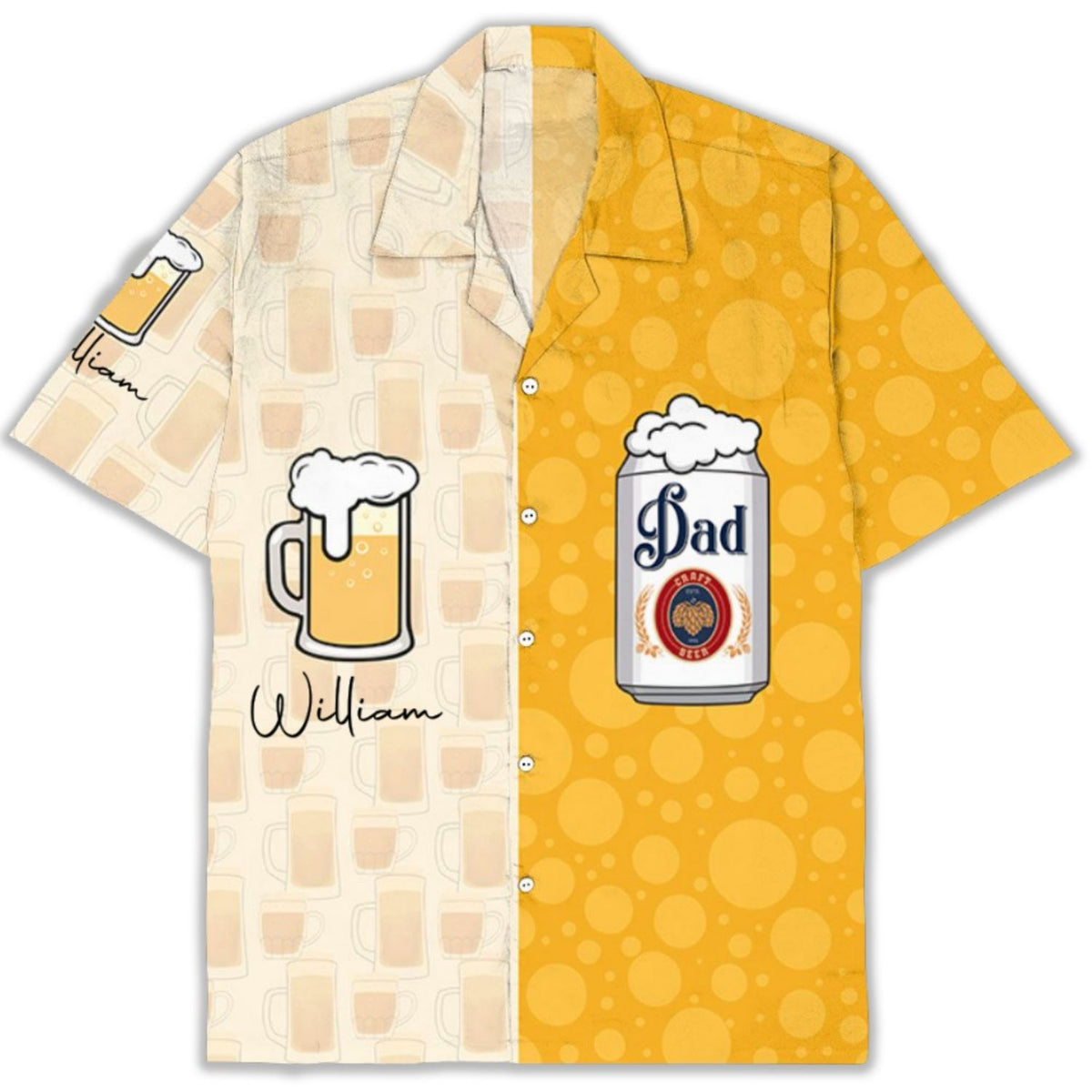The Chill Daddy - Personalized Hawaiian Shirt