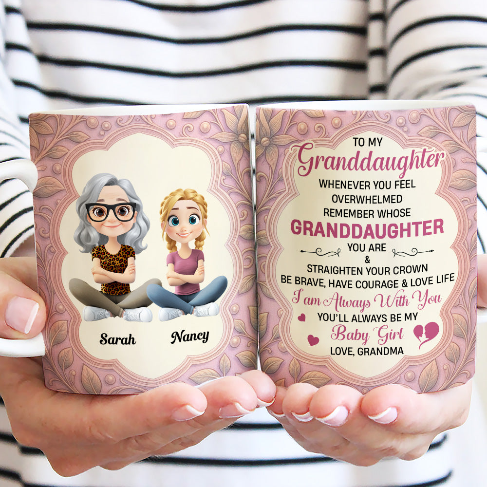 Custom Christmas & Birthday Gift for Granddaughter • Granddaughter You Make Life Beautiful - Personalized Coffee Mug