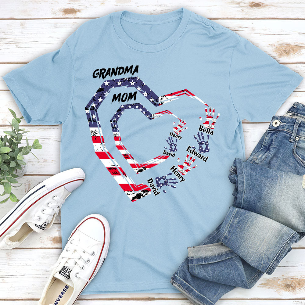 Custom Christmas & Birthday Gift for Mom, Grandma • We Love You Grandma - Personalized Shirt