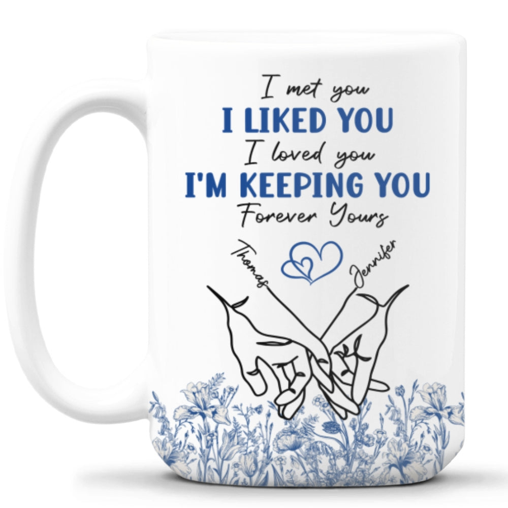 Custom Anniversary Keepsake Gifts For Couple • Love You - Personalized Coffee Mug