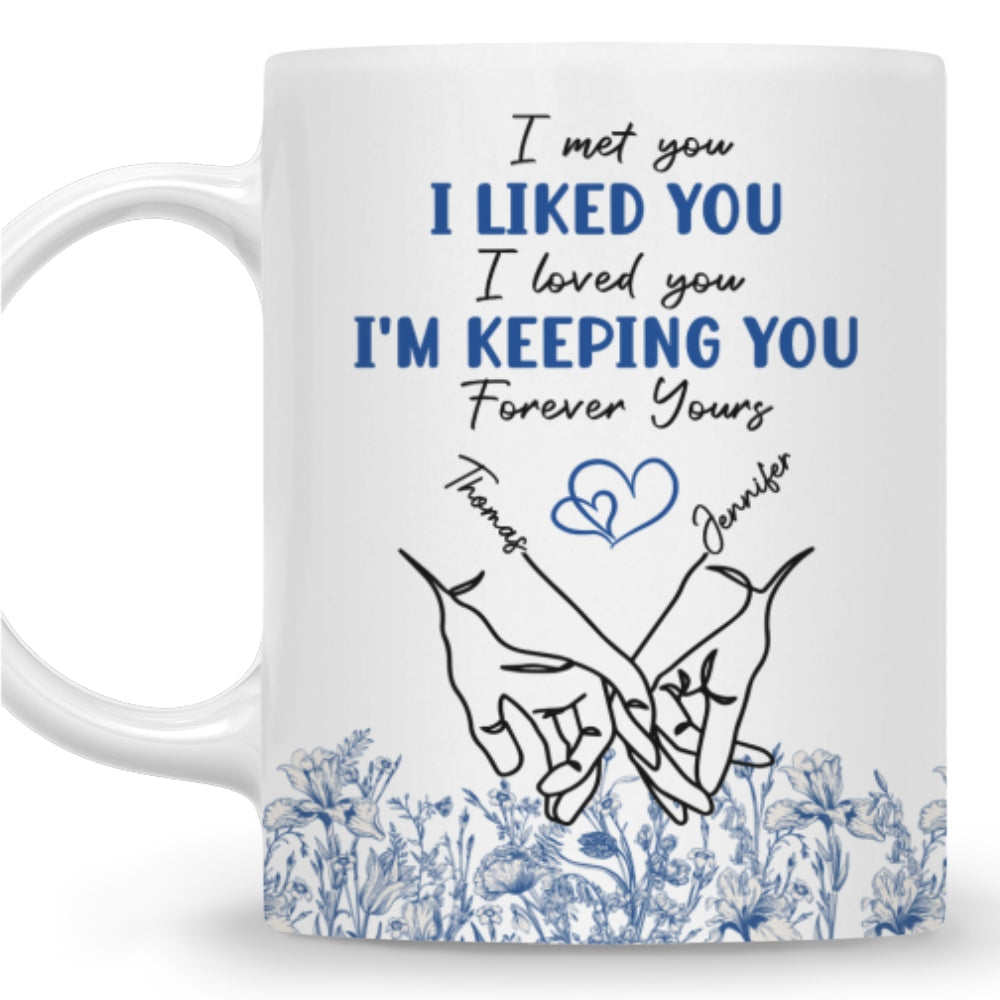 Custom Anniversary Keepsake Gifts For Couple • Love You - Personalized Coffee Mug