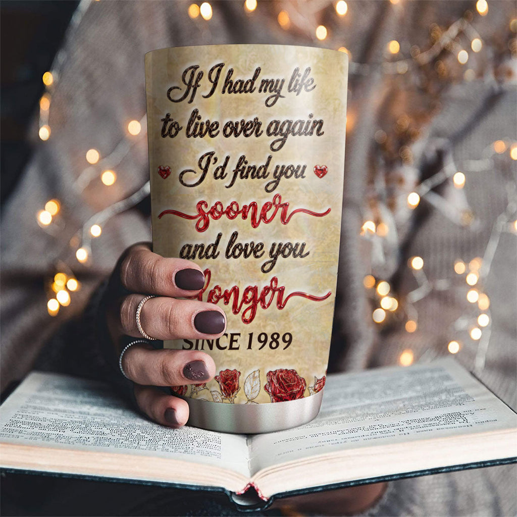 Custom Christmas Anniversary Gifts For Wife • My Life - Personalized 3D Effect Tumbler