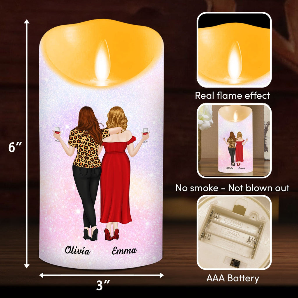 Unbiological Sisters - Personalized LED Candle