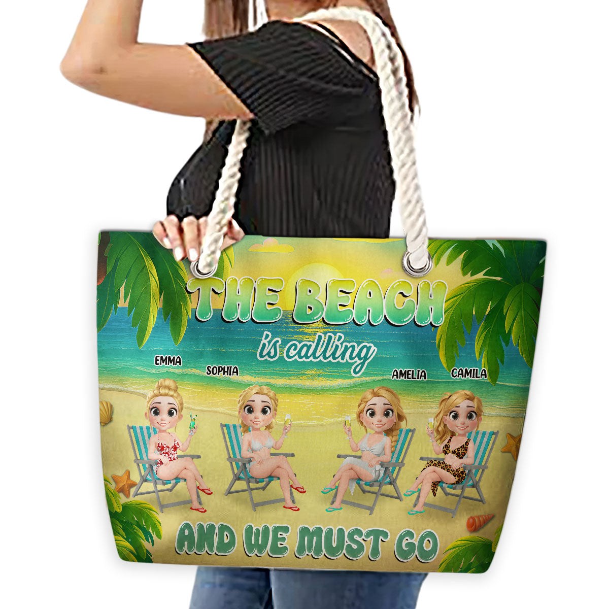 We Must Go - Personalized Beach Bag