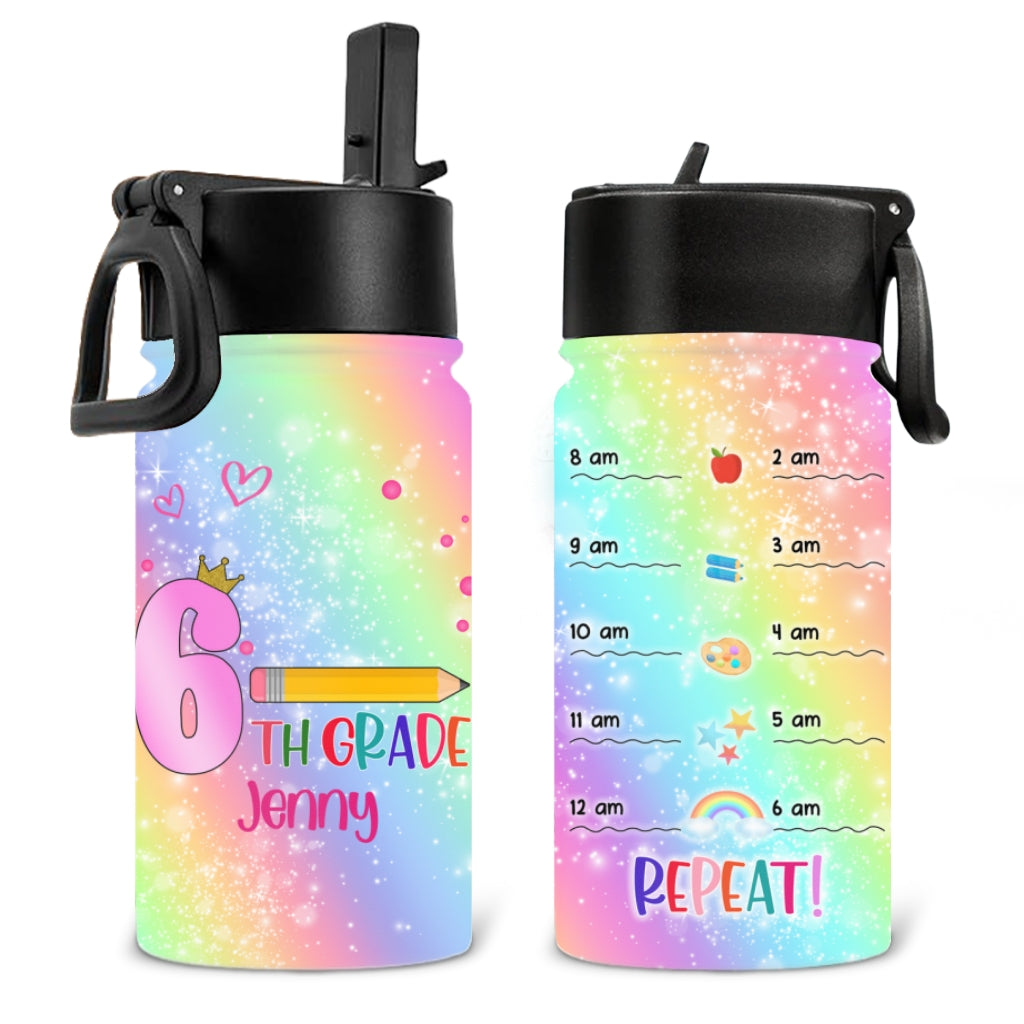 Water Reminder For Kid - Personalized Kids Water Bottle