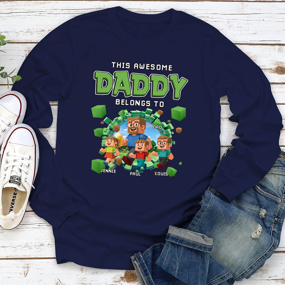 Custom Father's Day, Special Gift for Dad & Grandpa • Pixel Island Hero - Personalized Shirt