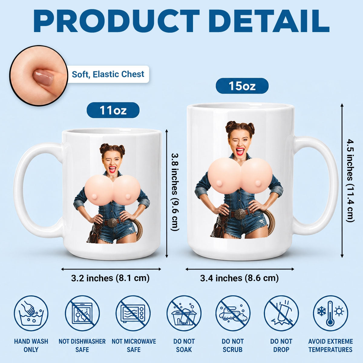 Custom Anniversary Keepsake Gifts For Couple • My Favorite Bonus - Personalized Squishy Mug